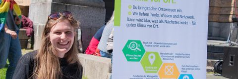 Stand auf Fridays For Future Demo in Freiburg