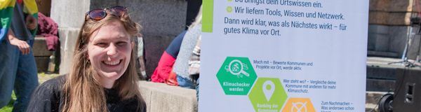 Stand auf Fridays For Future Demo in Freiburg