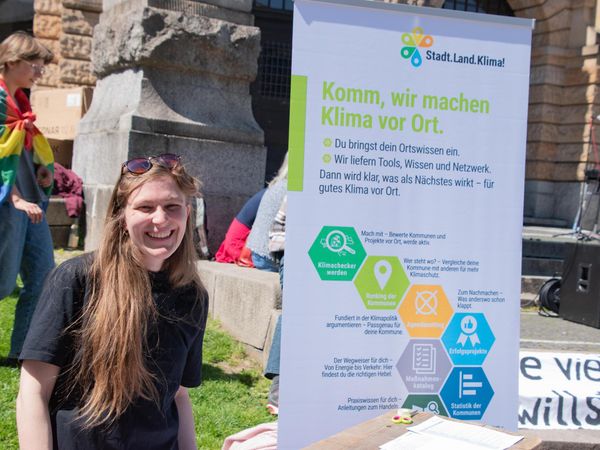 Stand auf Fridays For Future Demo in Freiburg